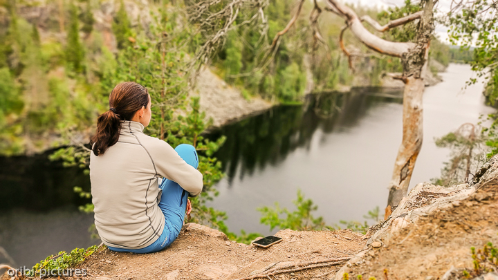 *Hossa-Nationalpark*<br><br>Blick in den See<br><br>