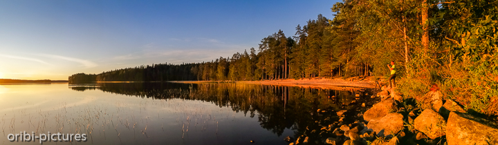 *Helvetinjärvi-Nationalpark*<br><br>Letzte Sonnenstrahlen<br><br>