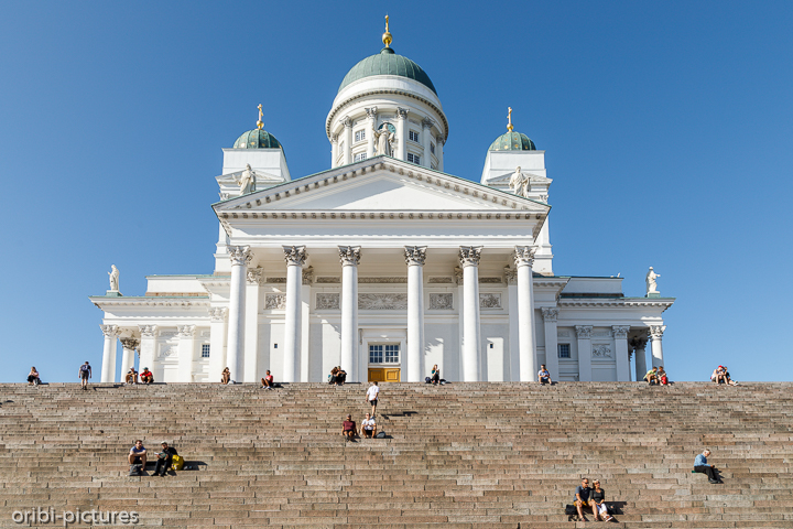 *Dom von Helsinki*<br><br>Herrlicher Überblick von den Stufen<br><br>