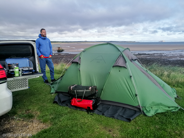 *Wildcamp am Dunbar Beach östlich von Edinburgh*<br><br><br><br>