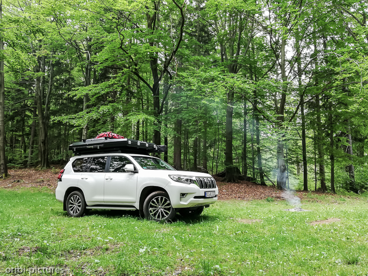 *Wildcamping auf einer Lichtung, Südpolen*<br><br><br><br>