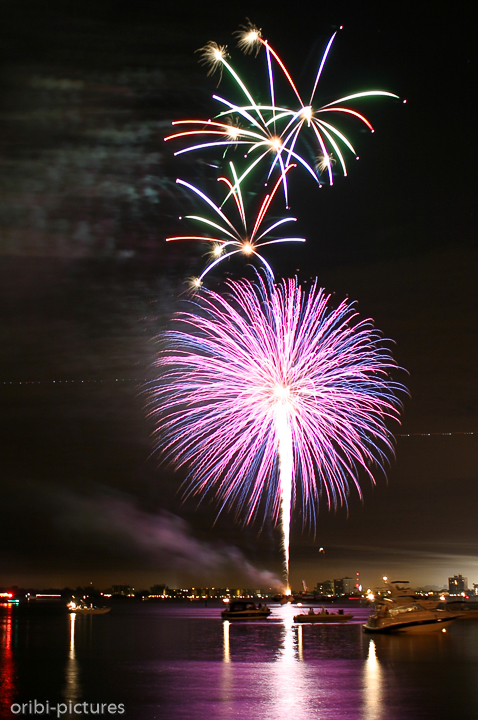 *Feuerwerk*<br><br>Am 4. Juli jeden Jahres feiern Amerikaner ihren Unabhängigkeitstag.<br><br>