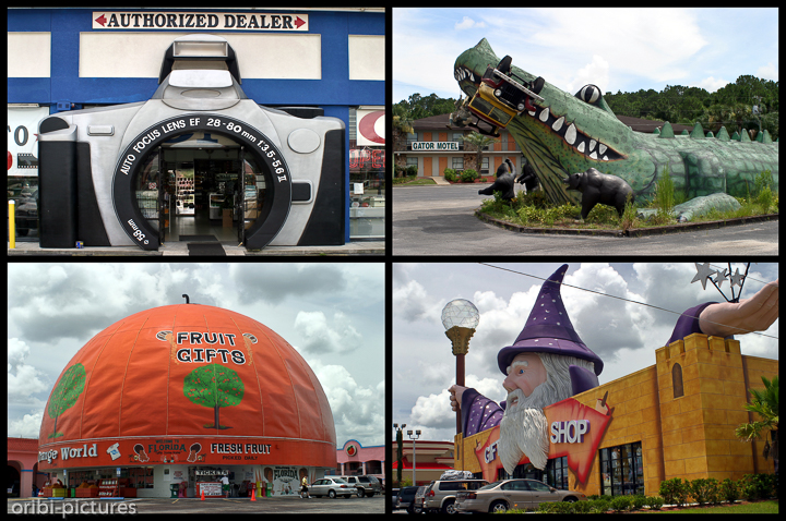 *Häuser Orlandos*<br><br>Verschiedene Bauweisen der Häuser in der Disney Metropole Orlando.<br><br>